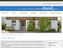 Tablet Screenshot of praxis-rattelsdorf.de